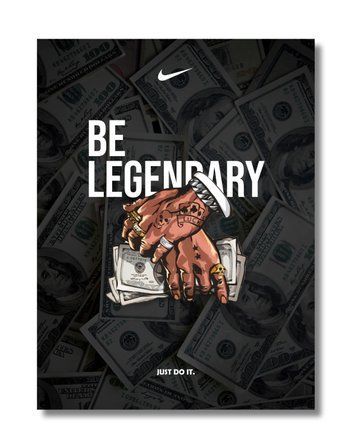 Картина Be legendary к00397 фото