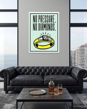Картина No pressure - No diamonds к00330 фото
