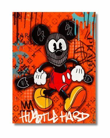 Картина Hustle hard к00610 фото